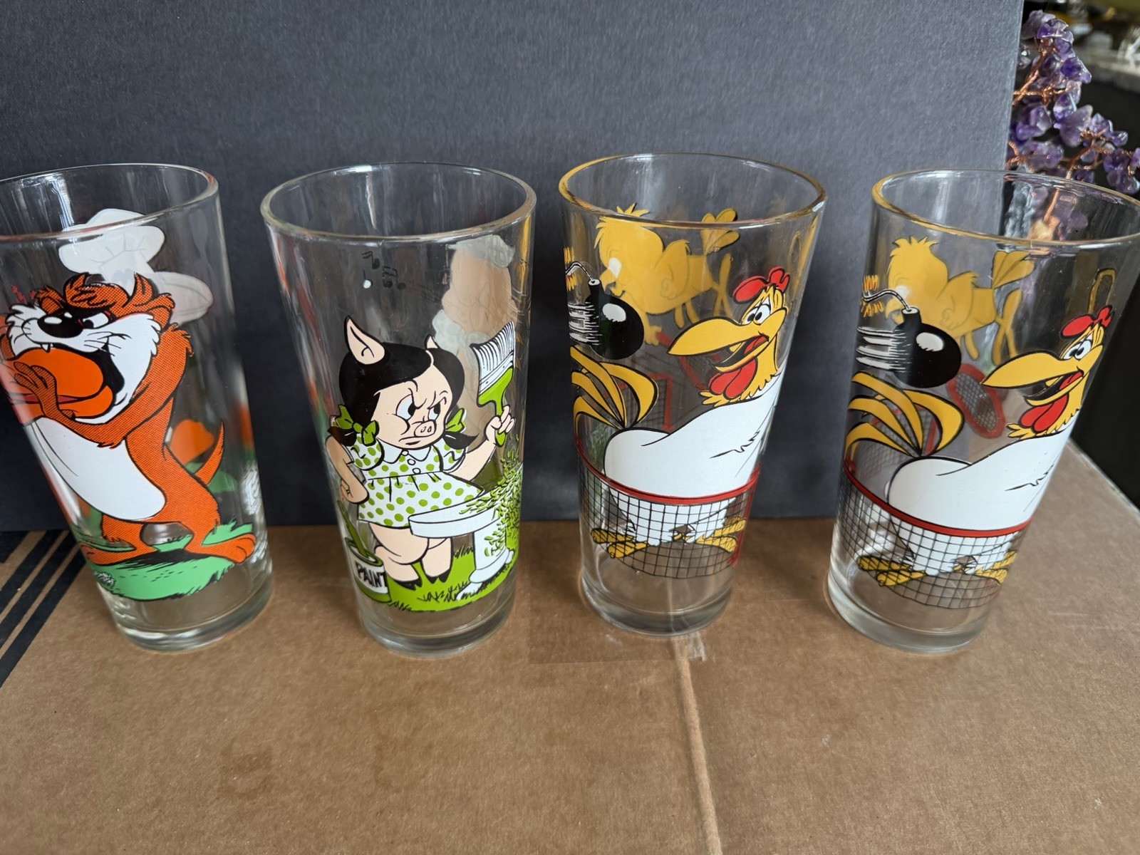 Vintage 1976 Pepsi Warner Bros Collector Series Glasses Pristine Choice Of 3 Vintage 1976 Pepsi Warner Bros Collector Series Glasses Pristine Choice Of 3