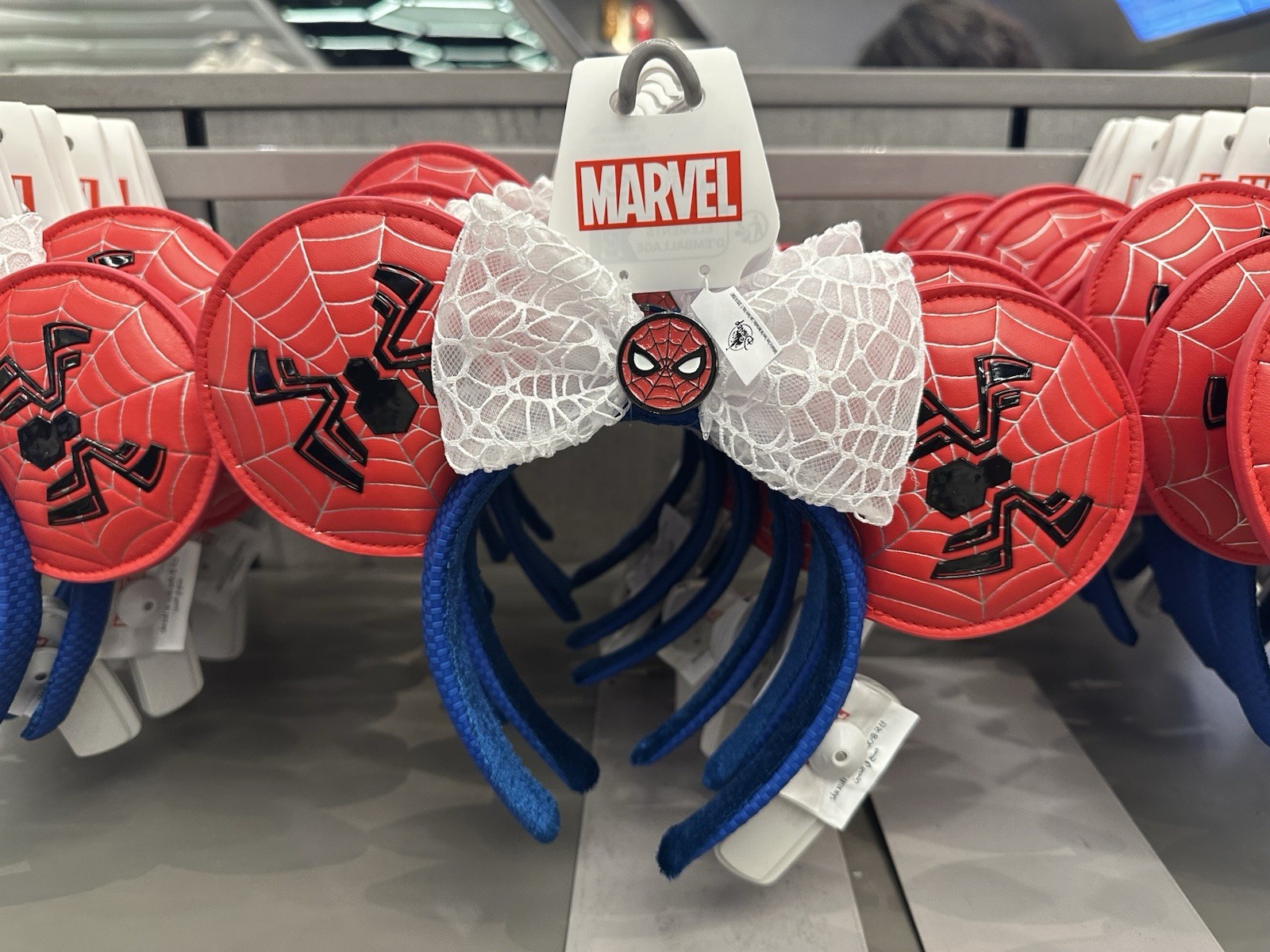 Disney Park Marvel Spiderman Minnie Ears Headband NWT Disney Park Marvel Spiderman Minnie Ears Headband NWT