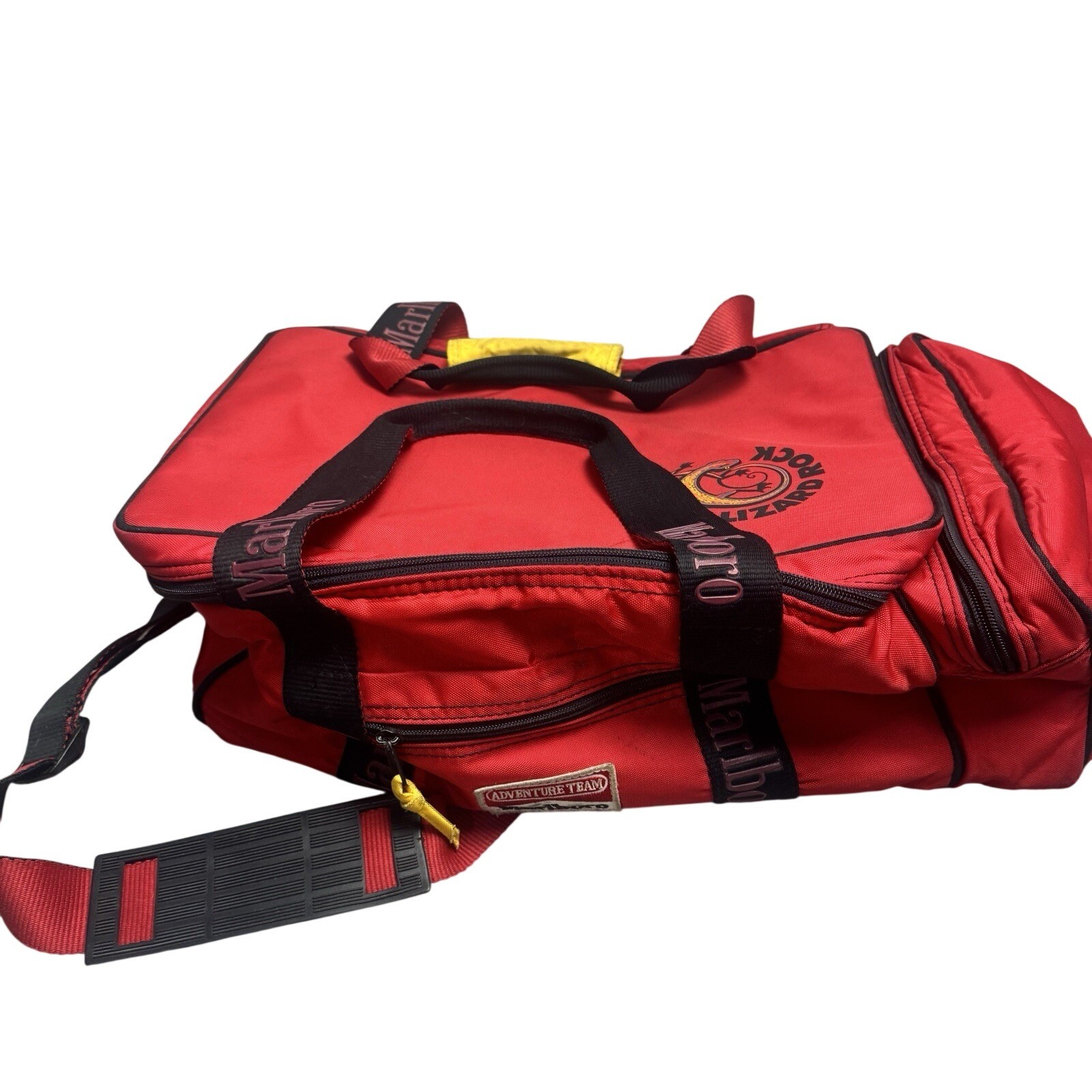 Marlboro Vintage 1992 Adventure Team Lizard Rock Insulated Cooler Duffle Bag Marlboro Vintage 1992 Adventure Team Lizard Rock Insulated Cooler Duffle Bag