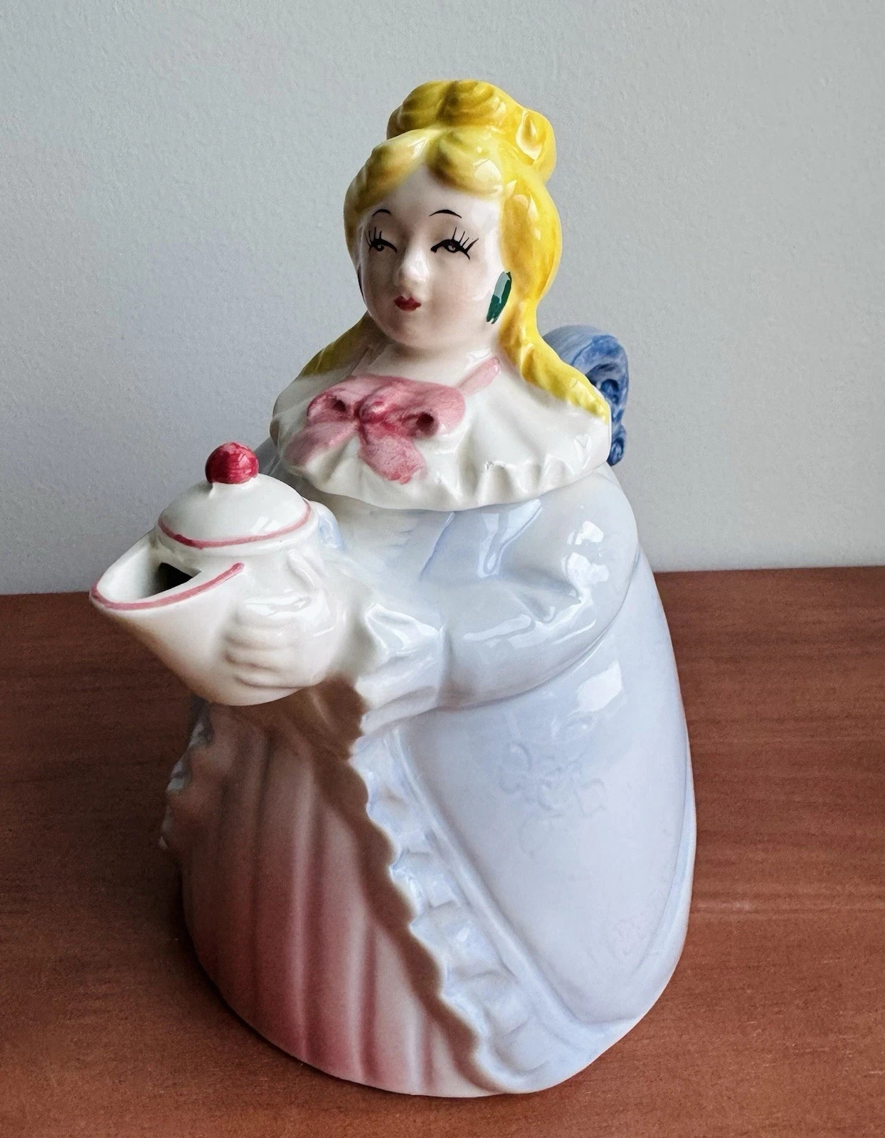 Vintage Lady Figural Ceramic Teapot By Albert Kesseler & Co