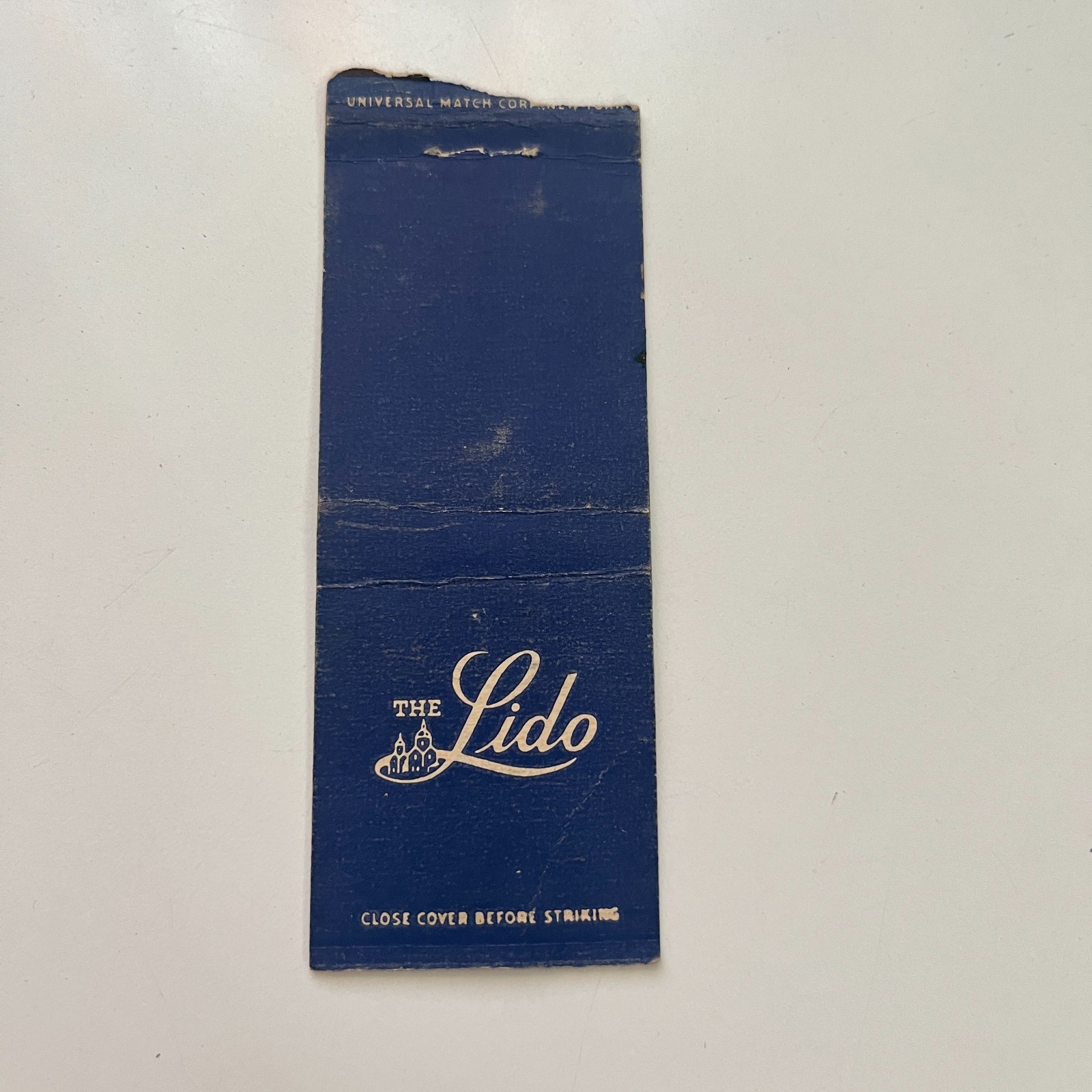 The Lido On The Ocean 1942 Frank Seiden LI Vintage Matchbook Cover TMB86-1