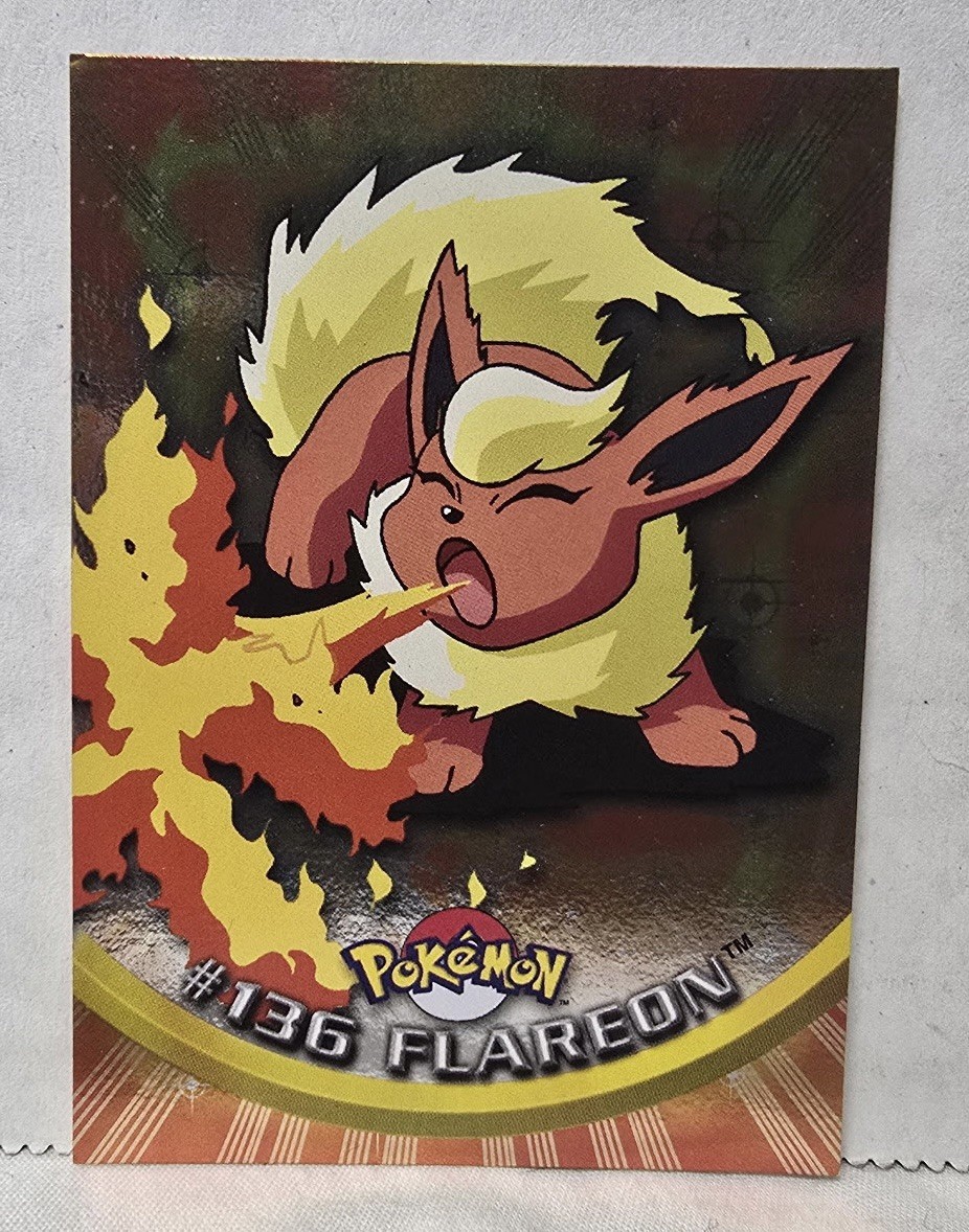 Flareon #136 Foil - Light Play - Topps Series 3 - 2000 Pokémon x1