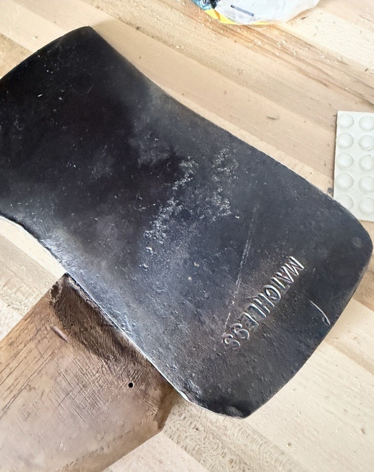 Vtg Matchless Warren Axe & Tool Co. 4.5 lb Single Bit 36” Original Wood Handle