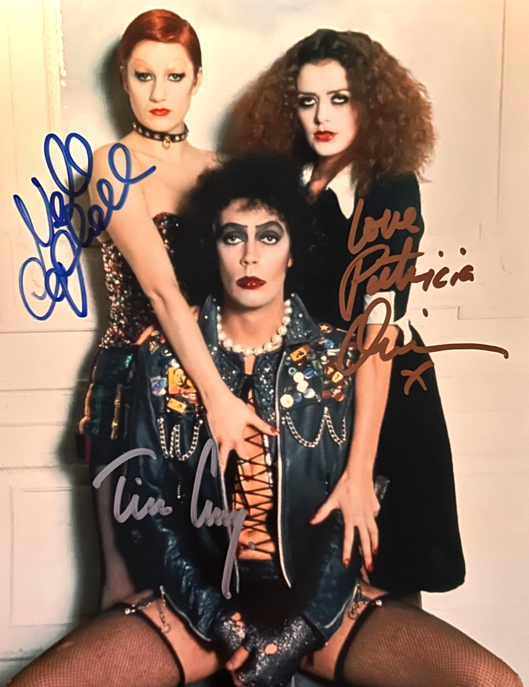 ROCKY HORROR Signed (Tim Curry +2) Cast Autographs 8x10\