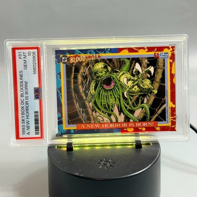Vintage 1993 Skybox DC Comics Sky Box Bloodlines PSA 10 Horror Born #51 LOW POP Vintage 1993 Skybox DC Comics Sky Box Bloodlines PSA 10 Horror Born #51 LOW POP
