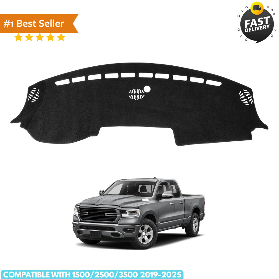Dash Cover Mat Compatible with Dodge RAM 1500/2500/3500 2019 2020 2021 2022 2023 Dash Cover Mat Compatible with Dodge RAM 1500/2500/3500 2019 2020 2021 2022 2023