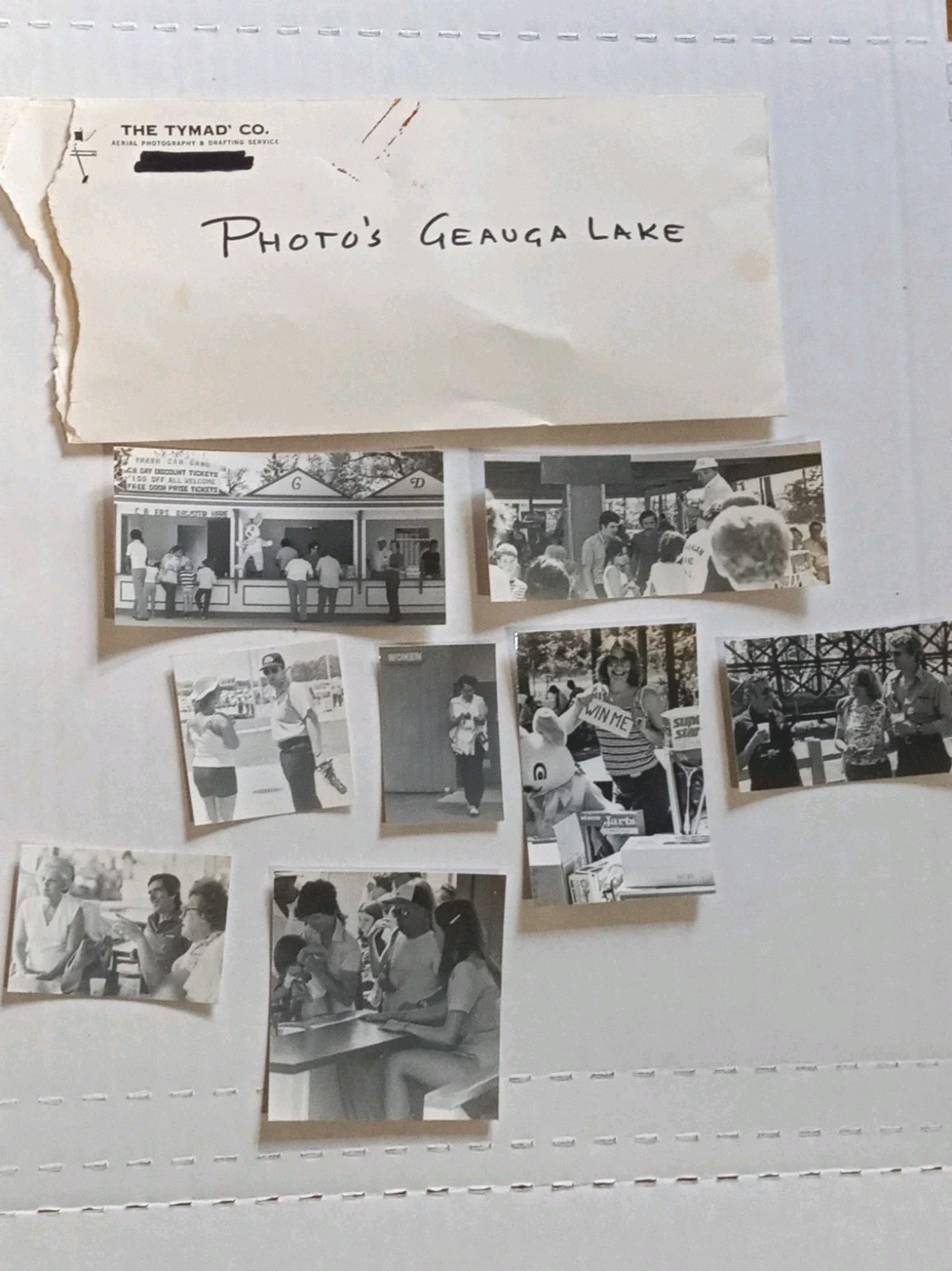 8 Vintage Photographs Of People At Geauga Lake Amusement Park Aurora,Ohio 1970,S