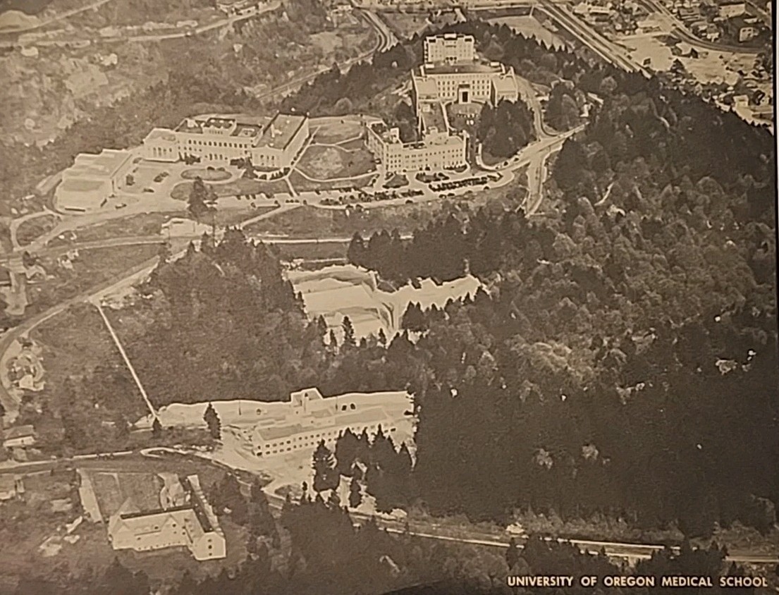Vtg Jumbo Postcard OHSU University Oregon Medical School Aerial View Portland Vtg Jumbo Postcard OHSU University Oregon Medical School Aerial View Portland
