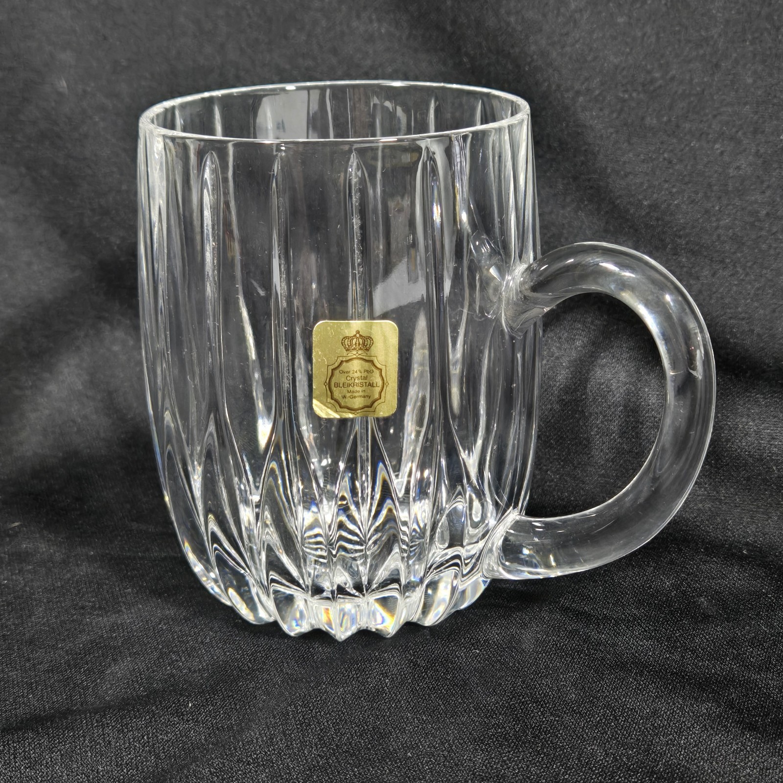 Vintage BLEIKRISTALL Replacement Mug-24% Lead Crystal Mug 4 3/8 X 3 1/8 Germany