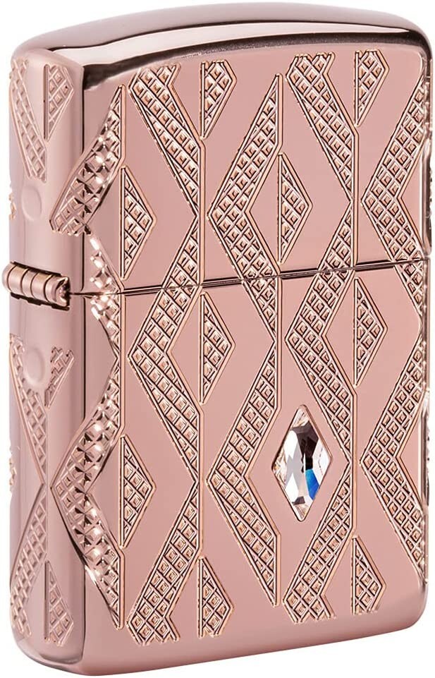 Zippo Armor® Geometric Diamond Pattern Design 49702