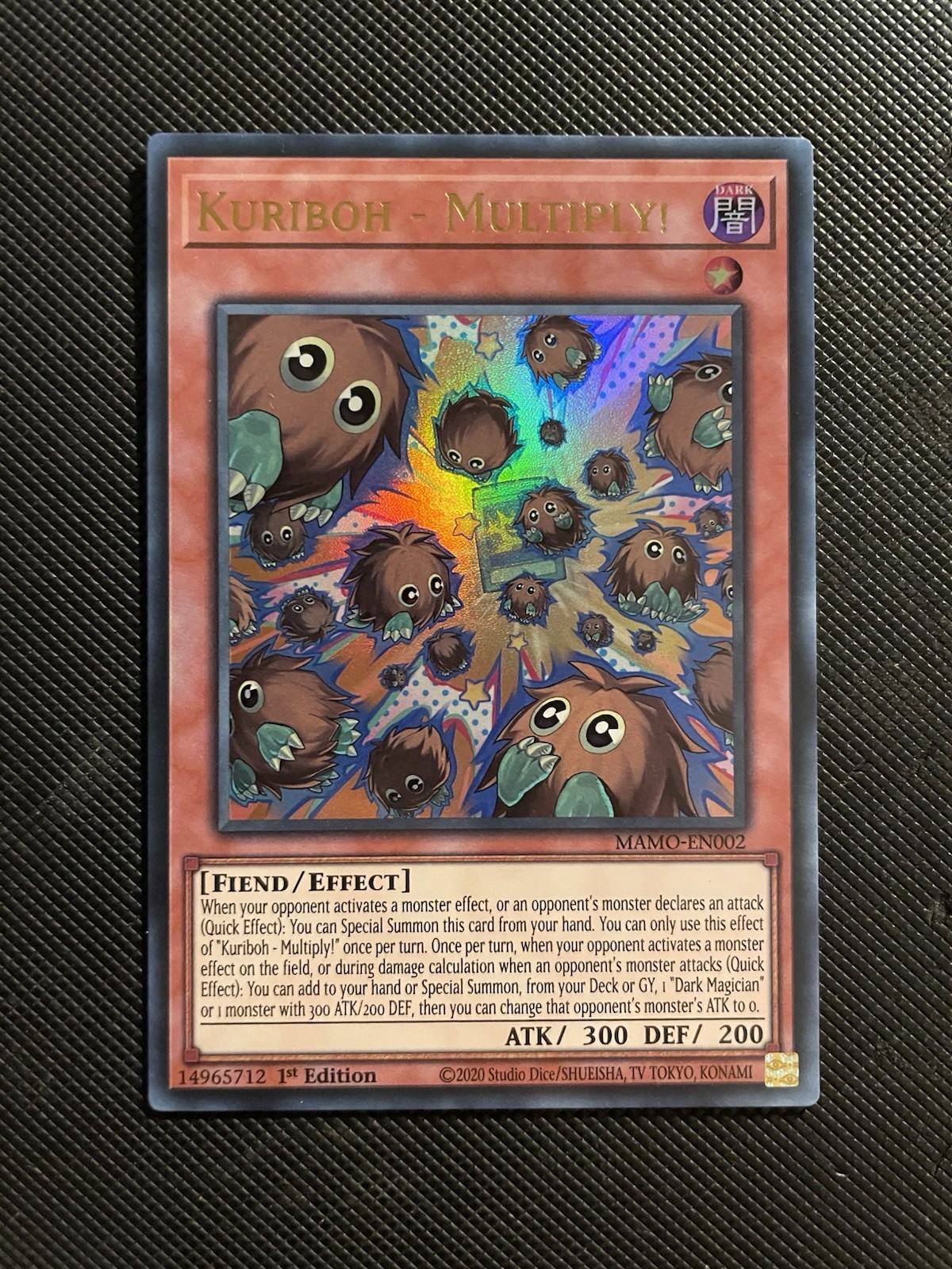 MAMO-EN002 1st Edition Kuriboh - Multiply (Ultra Rare)