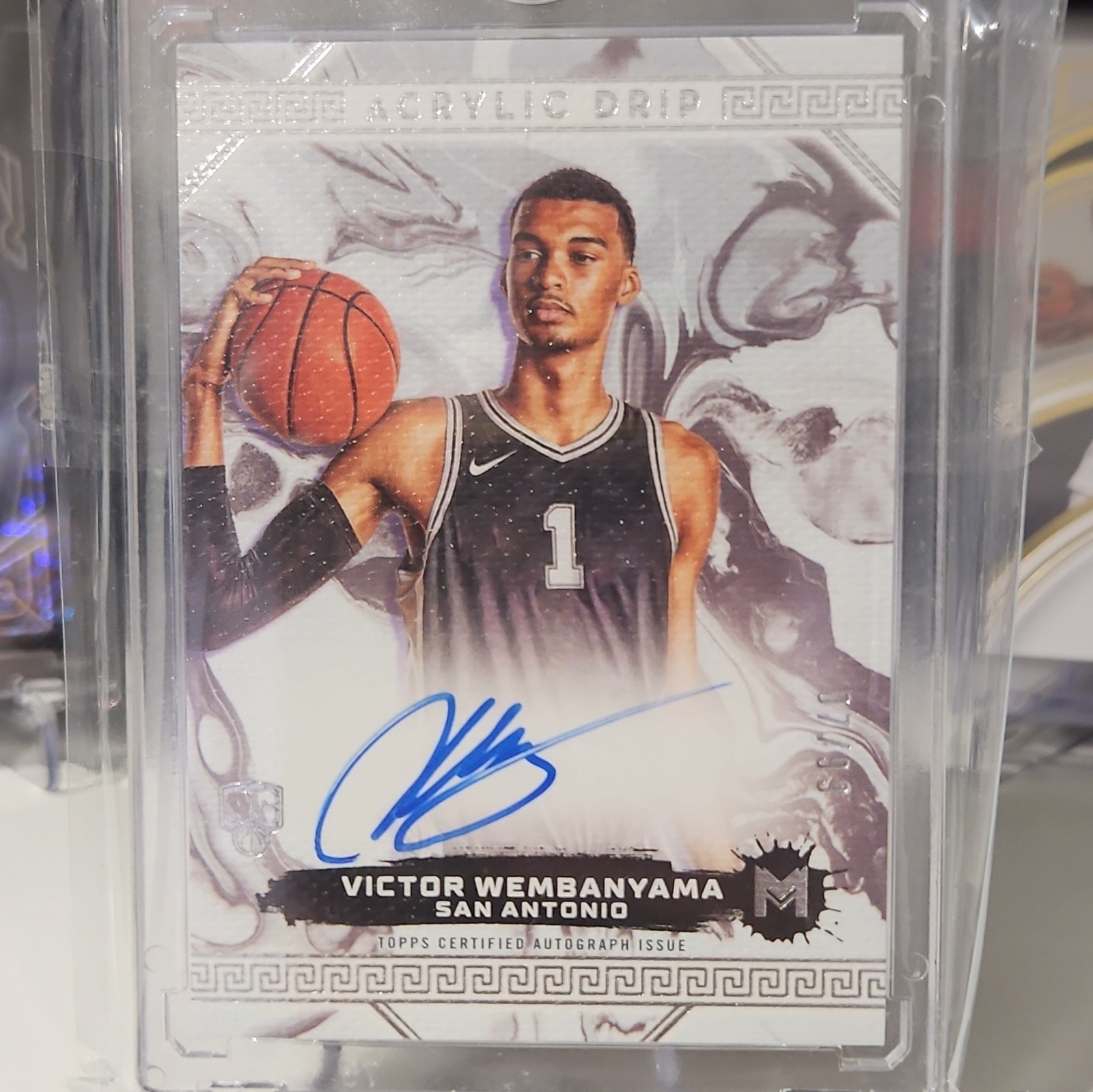 Topps Pattern 2024 Acrylic Drip Autographs Victor Wembanyama Auto /99 #ADA-VW