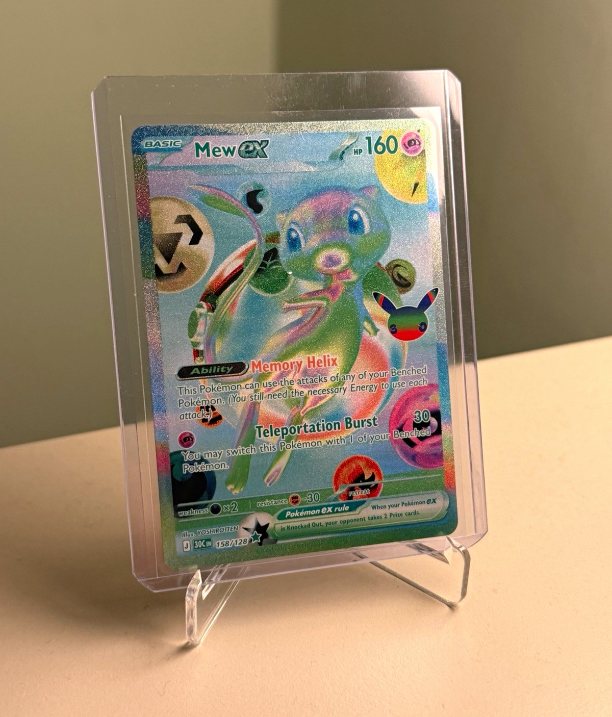 Mew EX 158/128 Pokemon TCG Pokemon 30th Anniversary