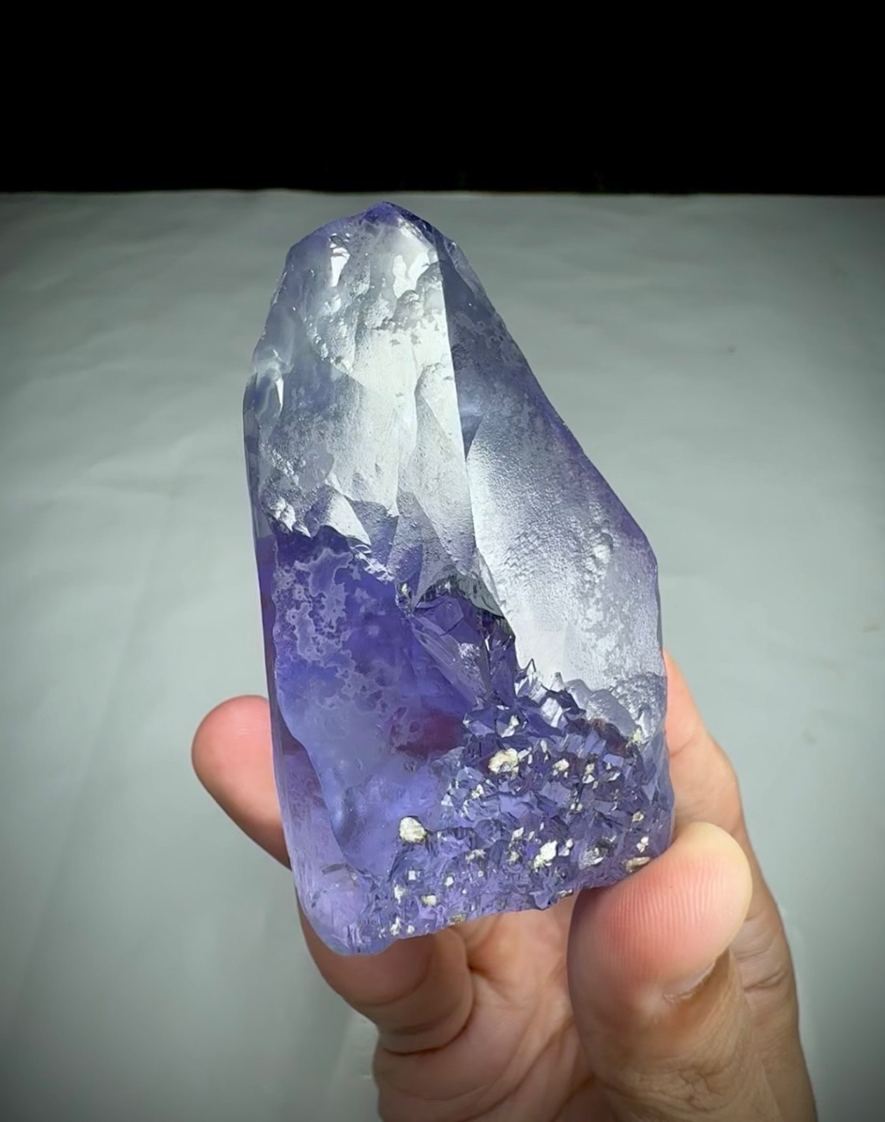 Natural Gem quality blue kunzite crystal from Afghanistan