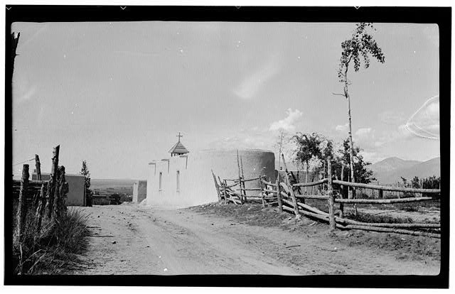 Ranchos de Taos New Mexico 1860s La Capilla de Nuestra Senora de Dolores Cape
