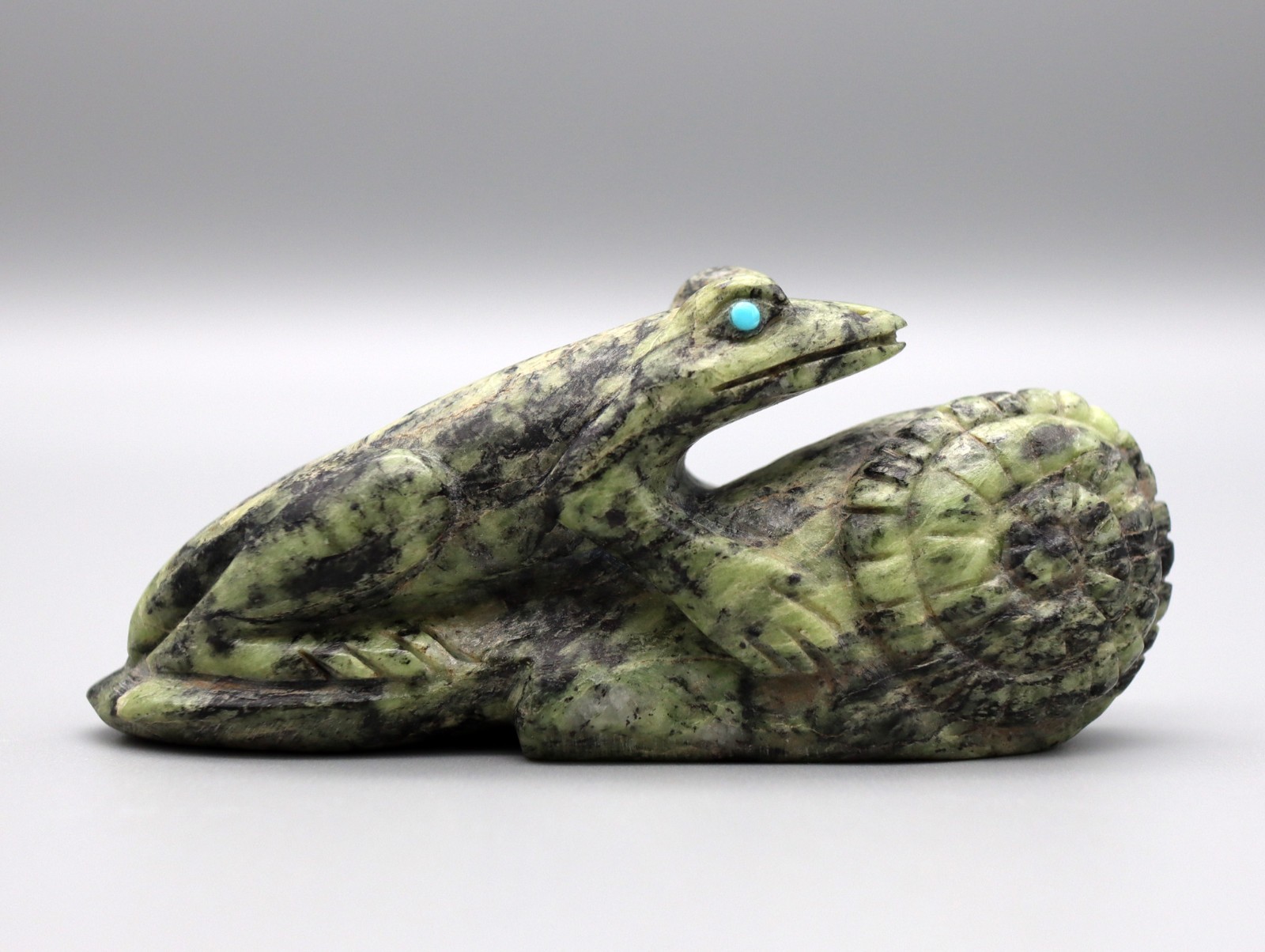 Fabian Cheama (d) Serpentine Zuni Frog Fetish