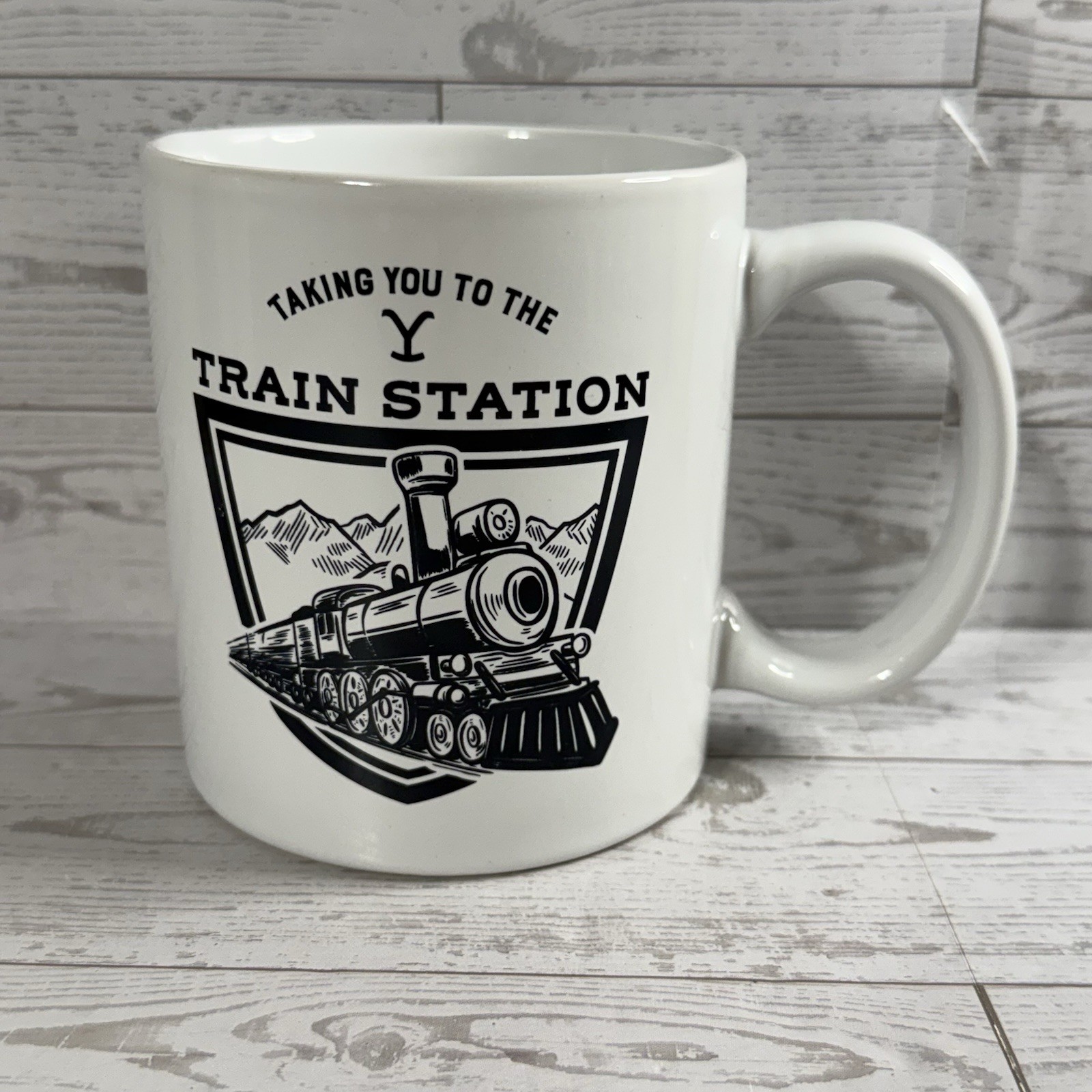 Yellowstone Dutton Ranch Coffee Mug - Taking You To The Train Station Tea Cup