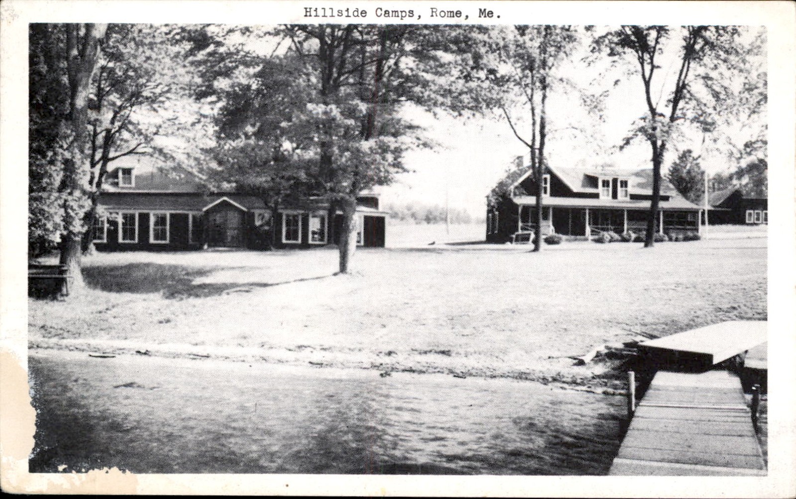 Rome ME Camp Buildings Fairbanks Card Company c1910 Vintage Postcard