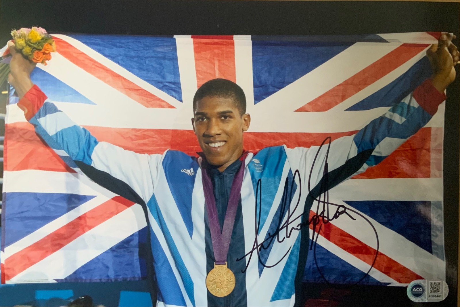Anthony Joshua signed 12x8 photo B ACG CERTIFIED RACC Trusted Seller ACGCERT COA