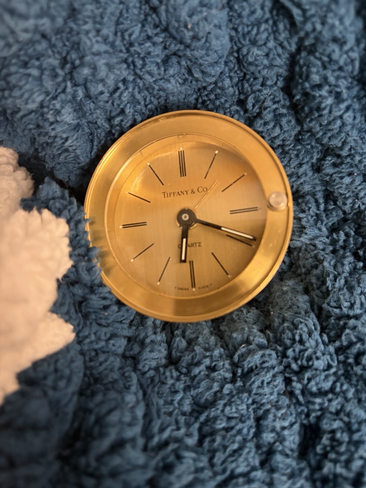 Vintage Tiffany & Co. Brass Travel Alarm Clock - RUNNING Vintage Tiffany & Co. Brass Travel Alarm Clock - RUNNING