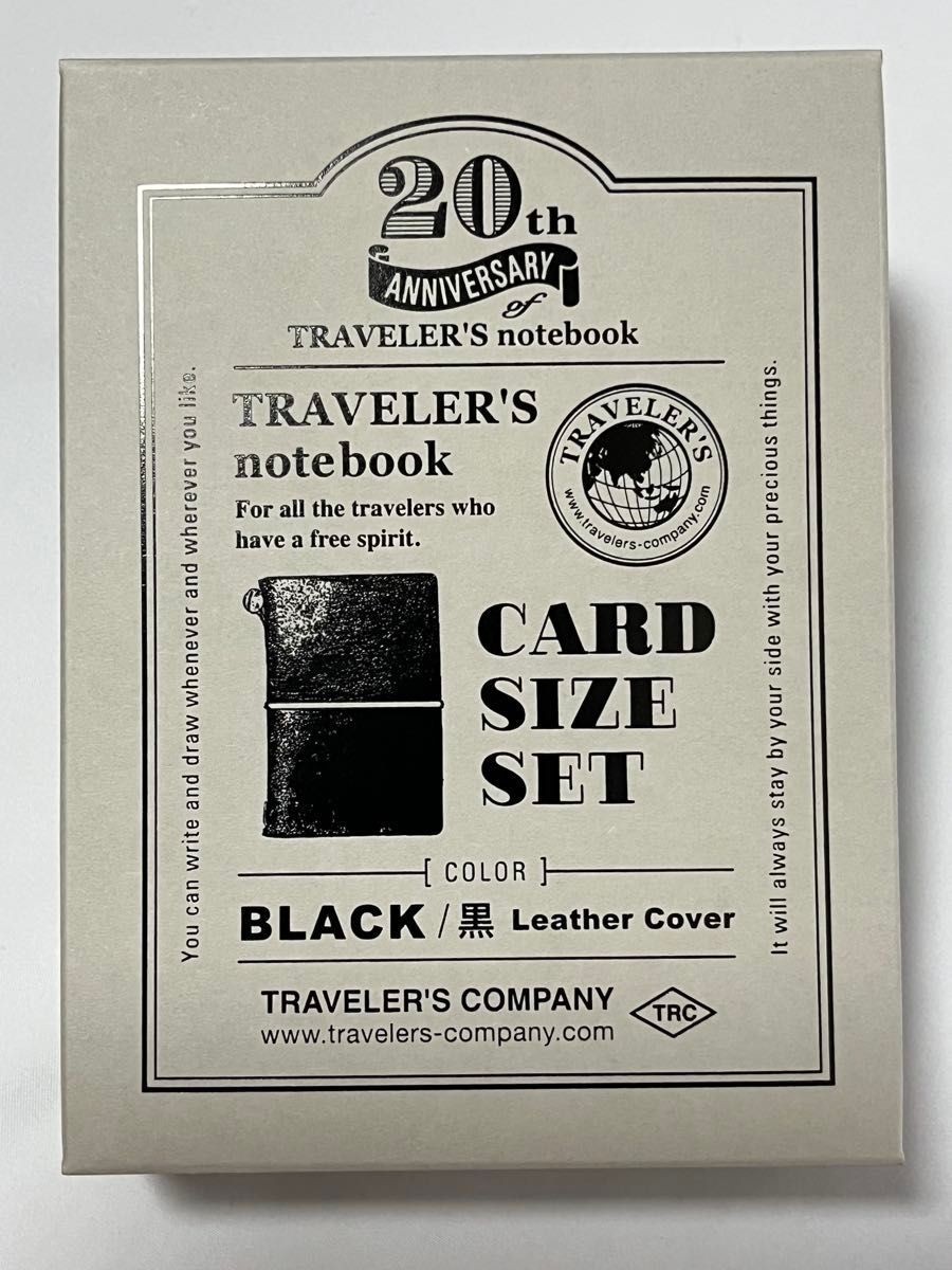 Black Traveler's Notebook Card Size 20th Anniversary Set