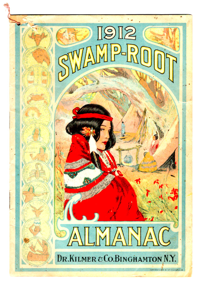 1912 Swamp Root Almanac Dr.Kilmer, Binghamton, NY - R.N.Evans Druggist Turin N.Y 1912 Swamp Root Almanac Dr.Kilmer, Binghamton, NY - R.N.Evans Druggist Turin N.Y