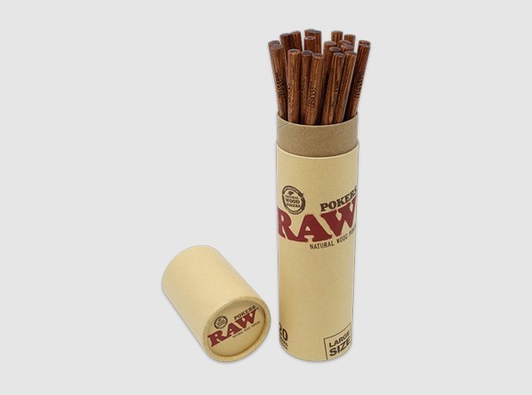 Raw Wooden Poker Large 20 CT