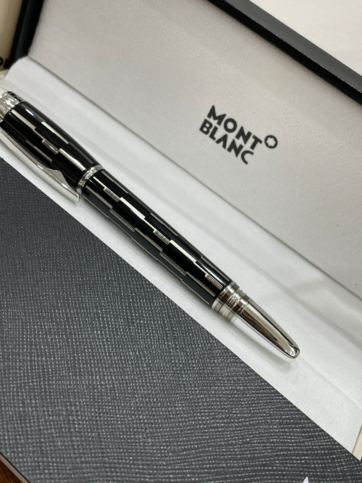Montblanc StarWalker Black Mystery Rollerball Pen Luxury Writing Instrument NIB