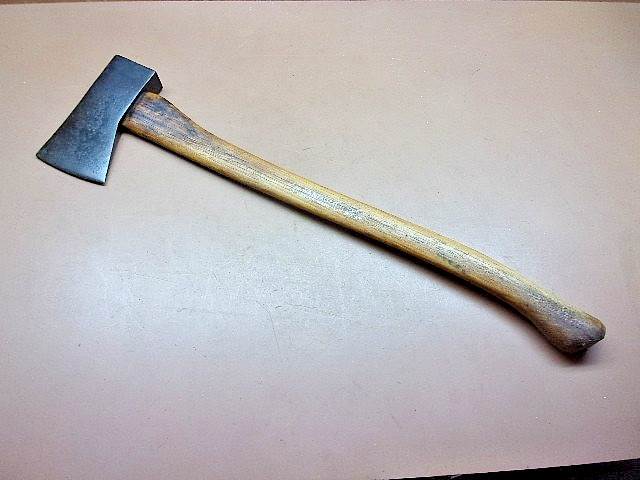 Early LL Bean Hudson Bay Camp Axe by Snow & Nealley w/Orig. S & N Hickory Handle