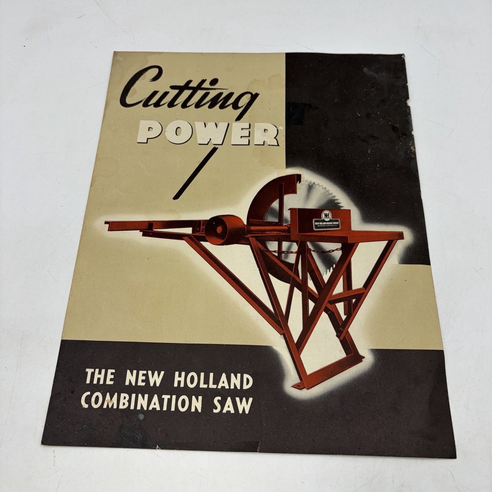 Vintage New Holland Combination Saw Tractor Buzz Saw Sales Brochure Farm Equipmt