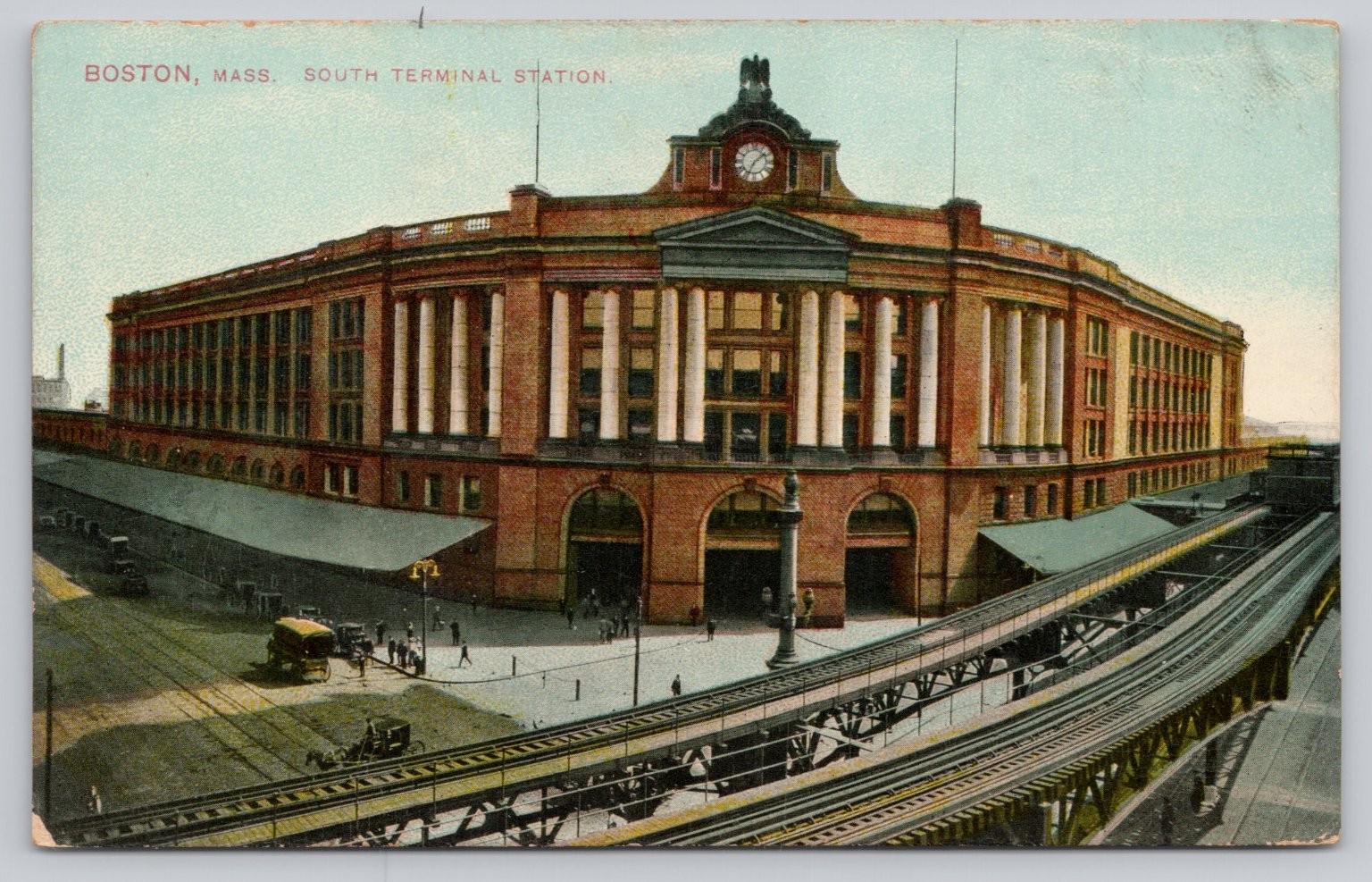 Boston South Terminal Station Postcard c.1907 Unused Mason Bros. & Co. Germany Boston South Terminal Station Postcard c.1907 Unused Mason Bros. & Co. Germany