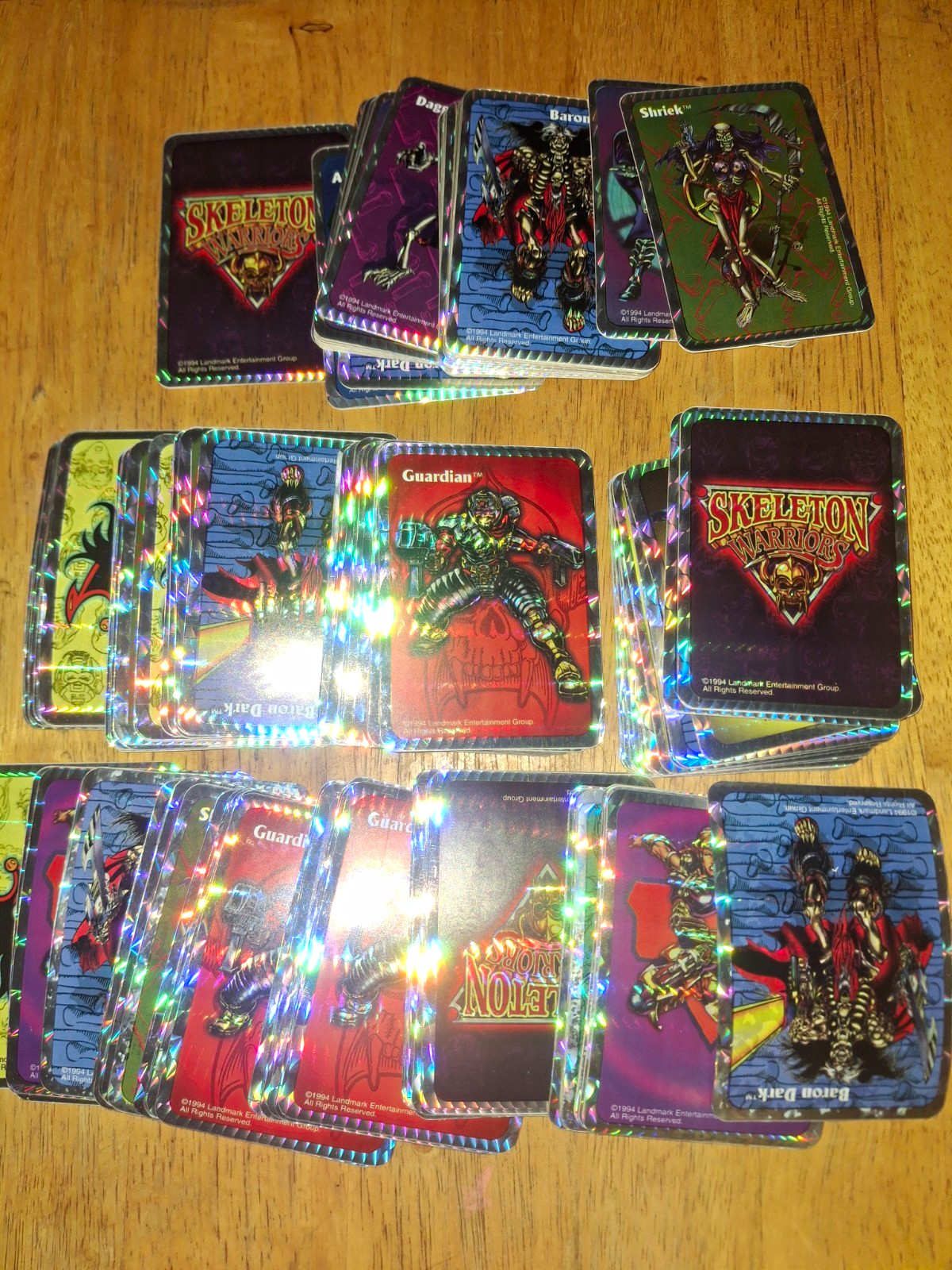 150+ 1995 Fleer Ultra Skeleton Warriors unpeeled stickers multiple complete sets