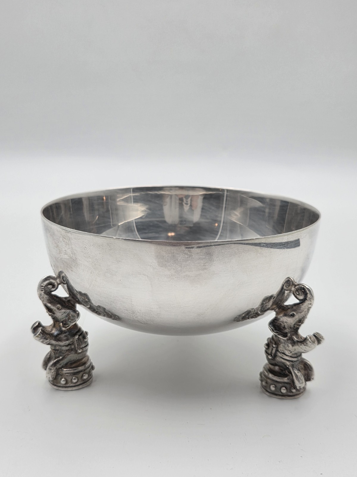 Rare OOAK Jean Boggio Figural Elephant Silver Centerpiece Bowl Surrealist Decor Rare OOAK Jean Boggio Figural Elephant Silver Centerpiece Bowl Surrealist Decor
