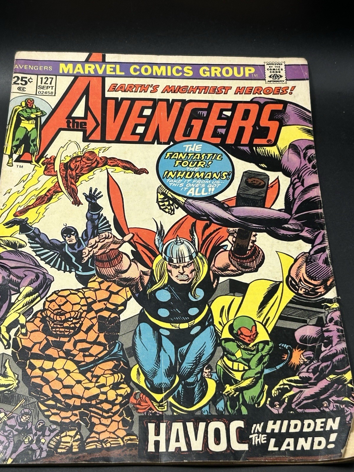 The Avengers #127  Marvel Comics  1974  KEY Value  Stamp In Tact Good Condition