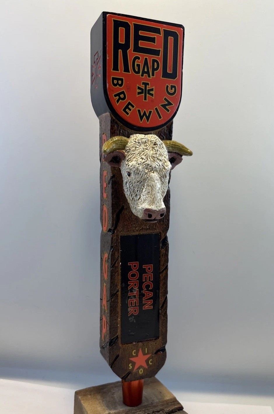 Beer Tap Handle Red Gap Brewing Beer Tap Handle Figural Bull Beer Tap Handle Beer Tap Handle Red Gap Brewing Beer Tap Handle Figural Bull Beer Tap Handle