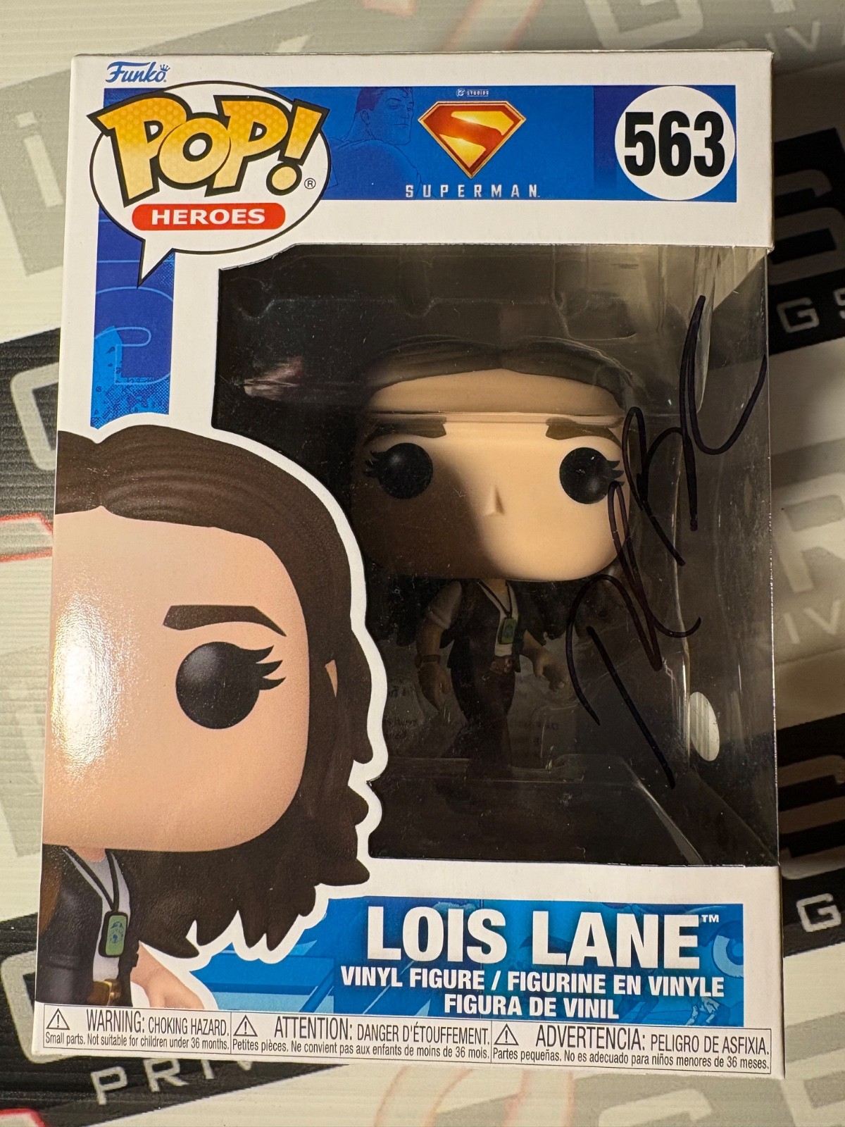 Rachel Brosnahan Signed Lois Lane Funko Pop Autograph ACOA - Superman Supergirl