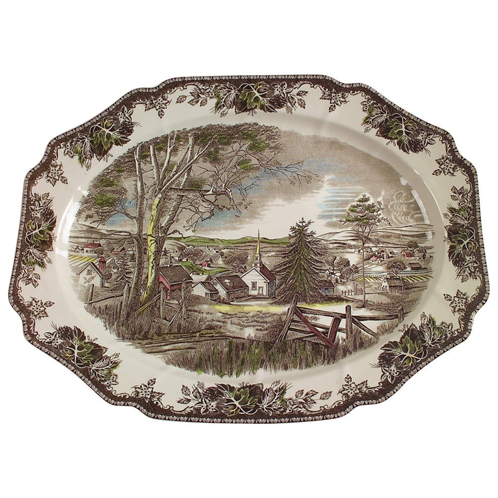 Johnson Brothers The Friendly Village  Oval Serving Pl 4698178