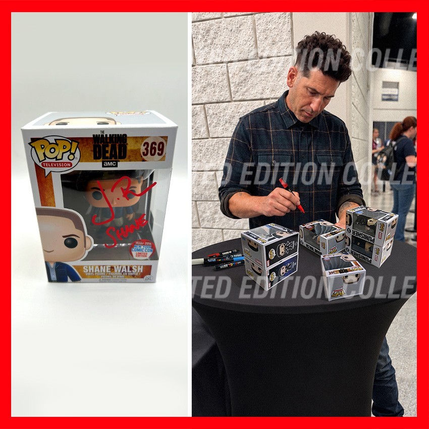 JON BERNTHAL SIGNED Shane Walsh Funko POP #369 - The Walking Dead - COA & PIC