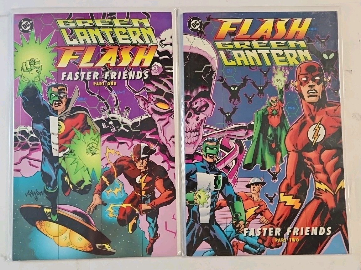 GREEN LANTERN / FLASH : FASTER COMPLETE SET 1-2 DELUXE DC 1997 Nm GREEN LANTERN / FLASH : FASTER COMPLETE SET 1-2 DELUXE DC 1997 Nm