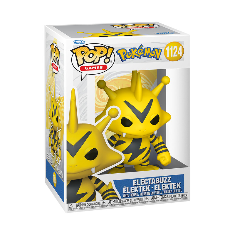 Funko POP Games #1124 Pokémon ELECTABUZZ Standard 4in Vinyl Figure Funko POP Games #1124 Pokémon ELECTABUZZ Standard 4in Vinyl Figure