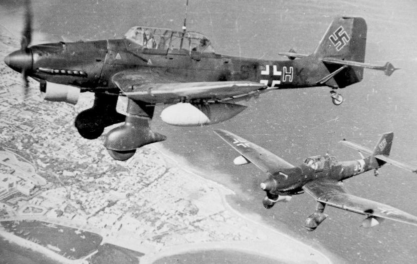 Book Clipping Photo Junkers Ju 87R’s Aircraft 8.5x11 Photo Lustre
