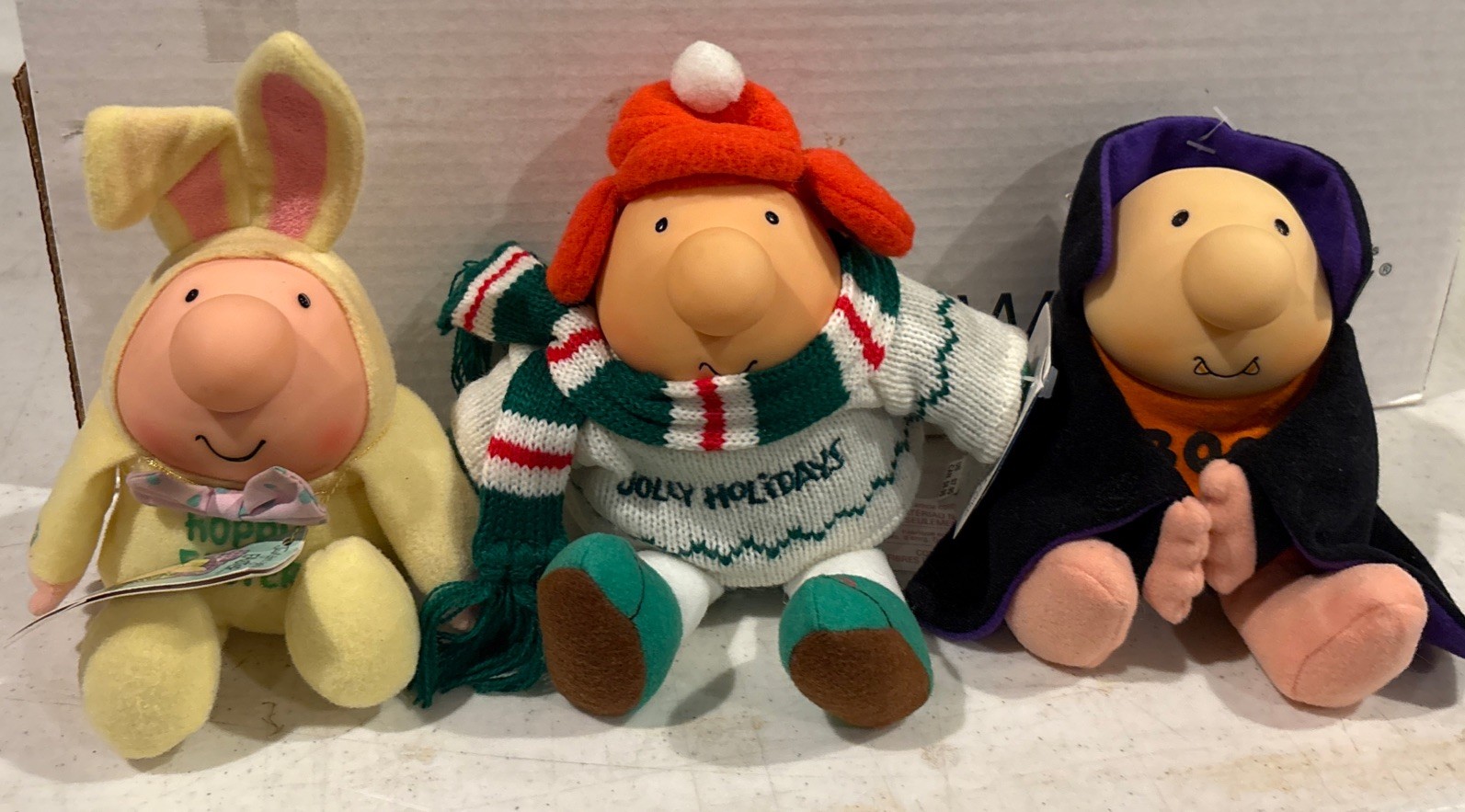 Lot of 3 VTG ZIGGY Plush 1985, 1991, 1993 Holiday Easter, Christmas, Halloween Lot of 3 VTG ZIGGY Plush 1985, 1991, 1993 Holiday Easter, Christmas, Halloween