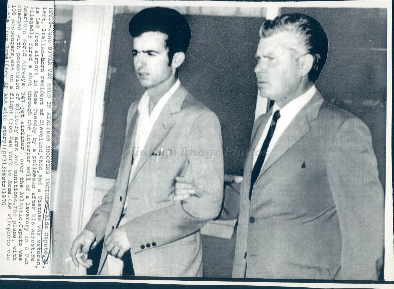 1970 Aldo Caputo Italian Born Cleveland OH Airliner Shooting Crime Boy Photo