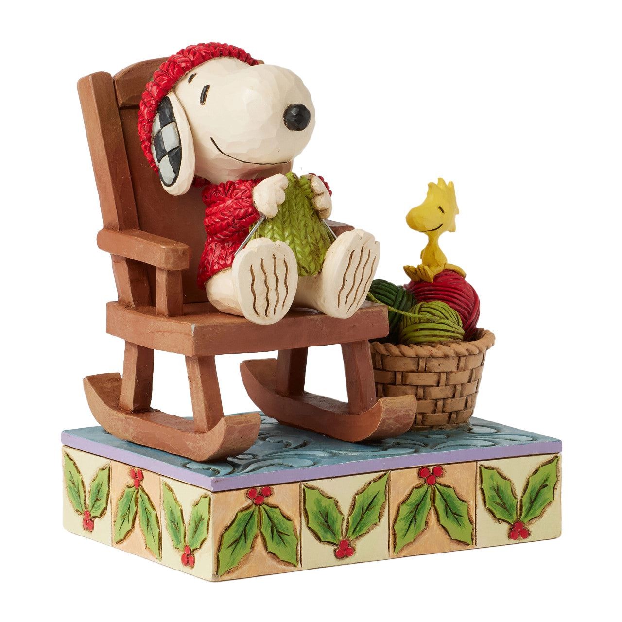 Jim Shore Peanuts Snoopy in Rocking Chair Knitting Figurine 6017232 Jim Shore Peanuts Snoopy in Rocking Chair Knitting Figurine 6017232