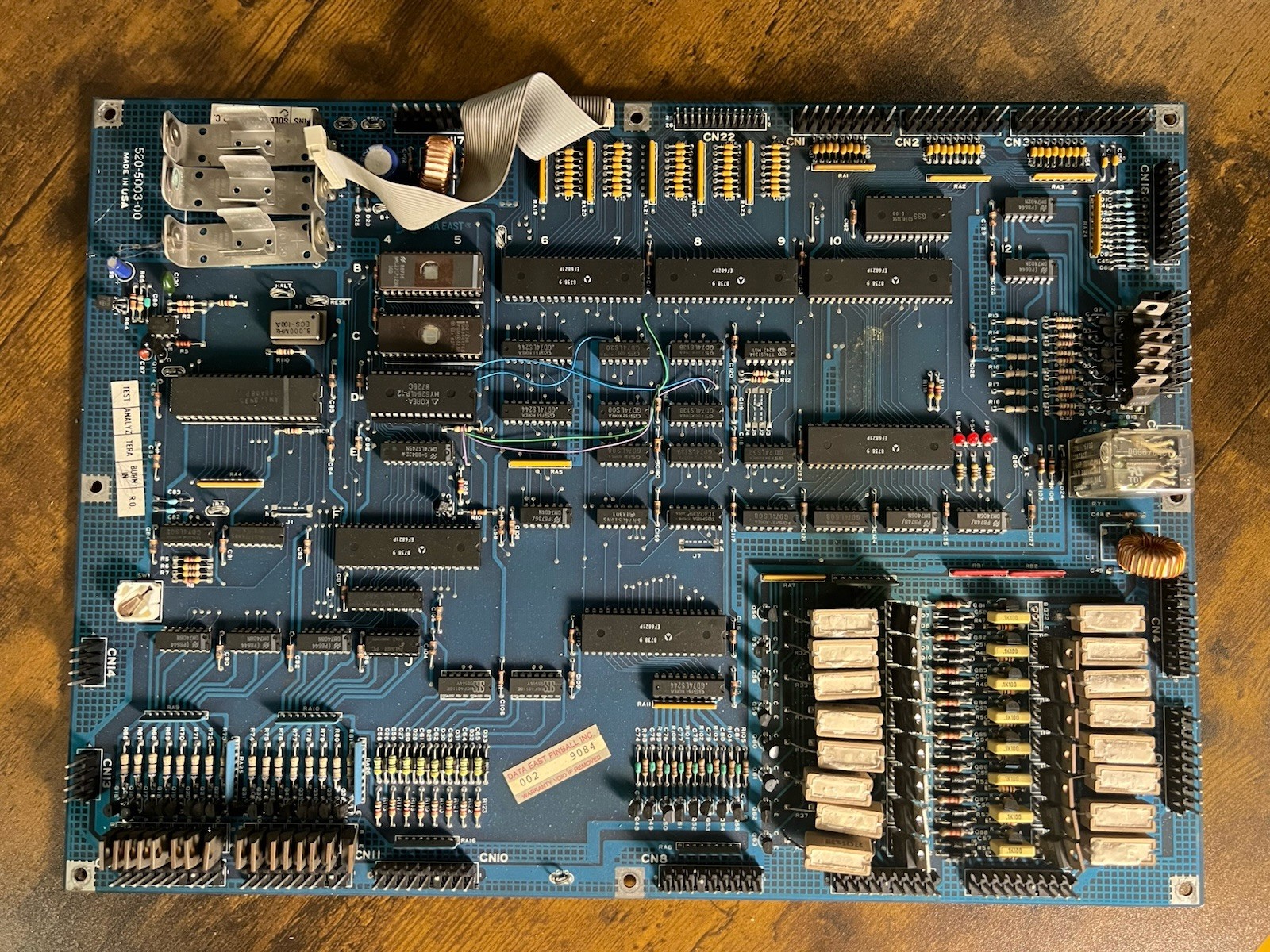 NOS Data East 520-5003-00 CPU MPU Board Pinball Original Vintage Untested