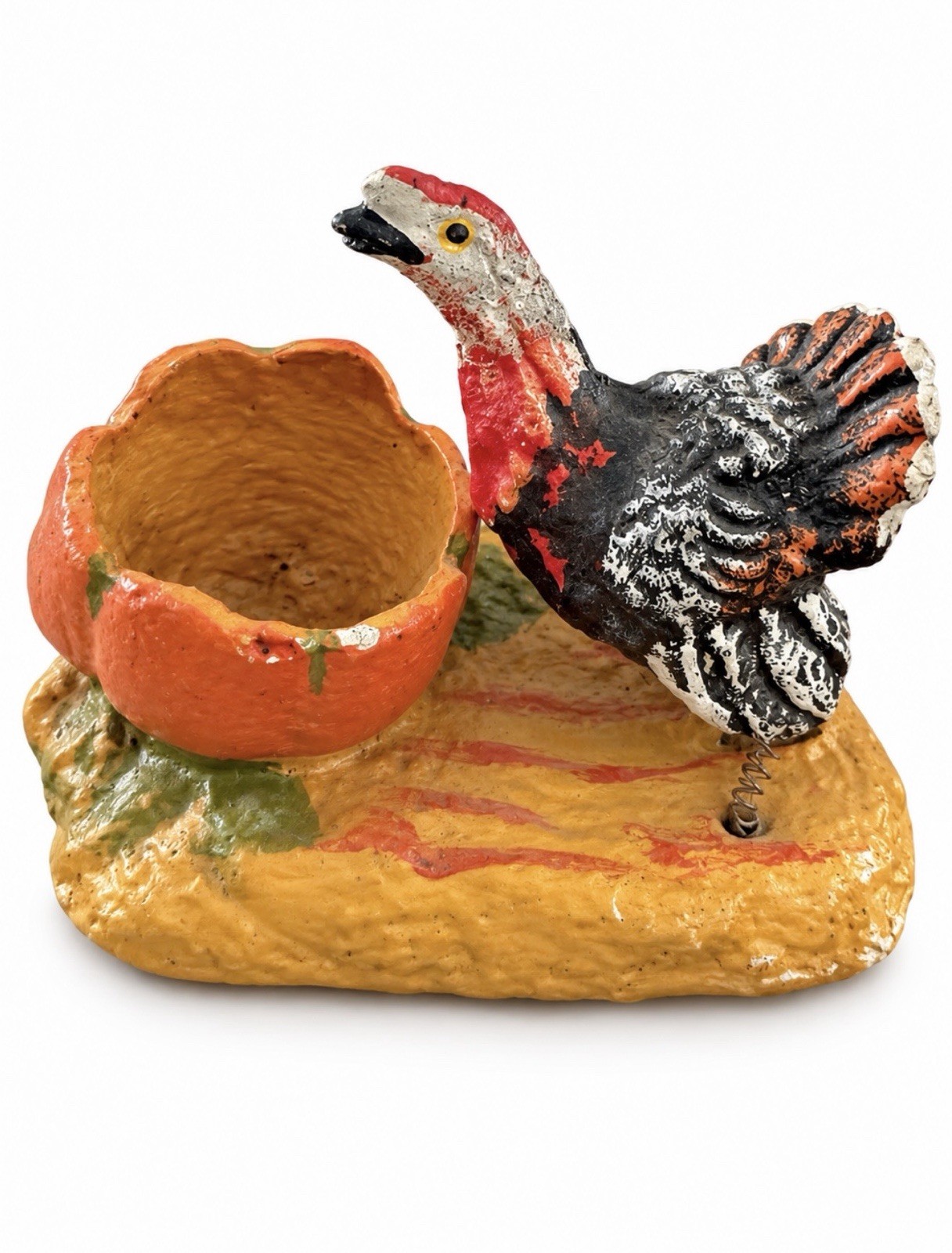 Antique German Turkey Candy Nut Holders Set of 5 Composition Thanksgiving Decor Antique German Turkey Candy Nut Holders Set of 5 Composition Thanksgiving Decor