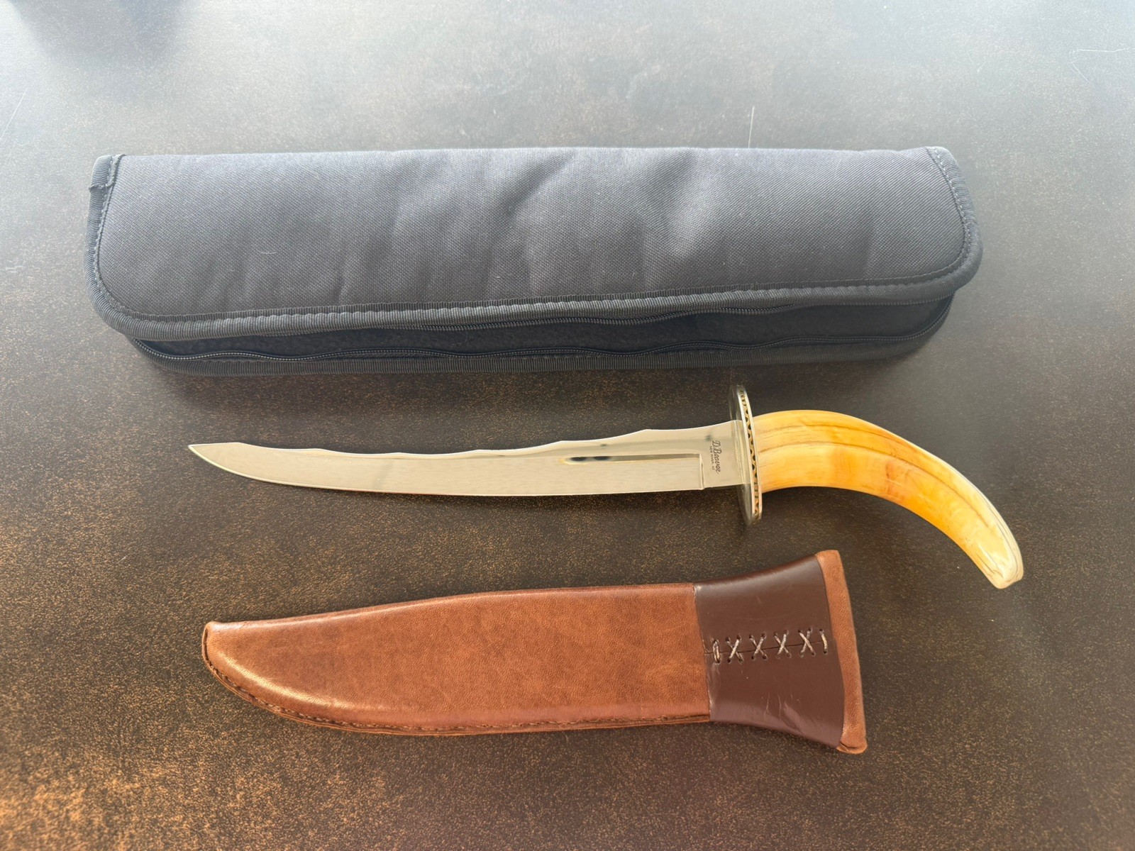 Devon “Butch” Beaver Custom Wart Hog Fighter Knife New River AZ