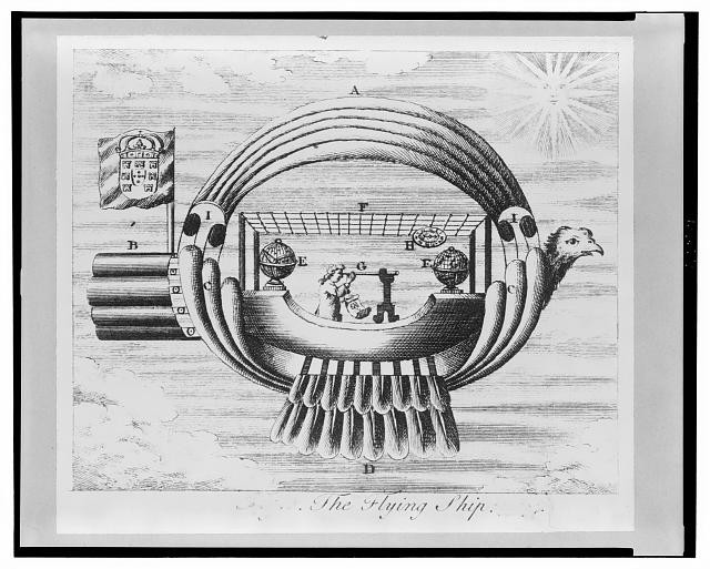 Photo:The Flying Ship Airship Bird Head 1700s Jesuit Bartolomeu de Gusm�o