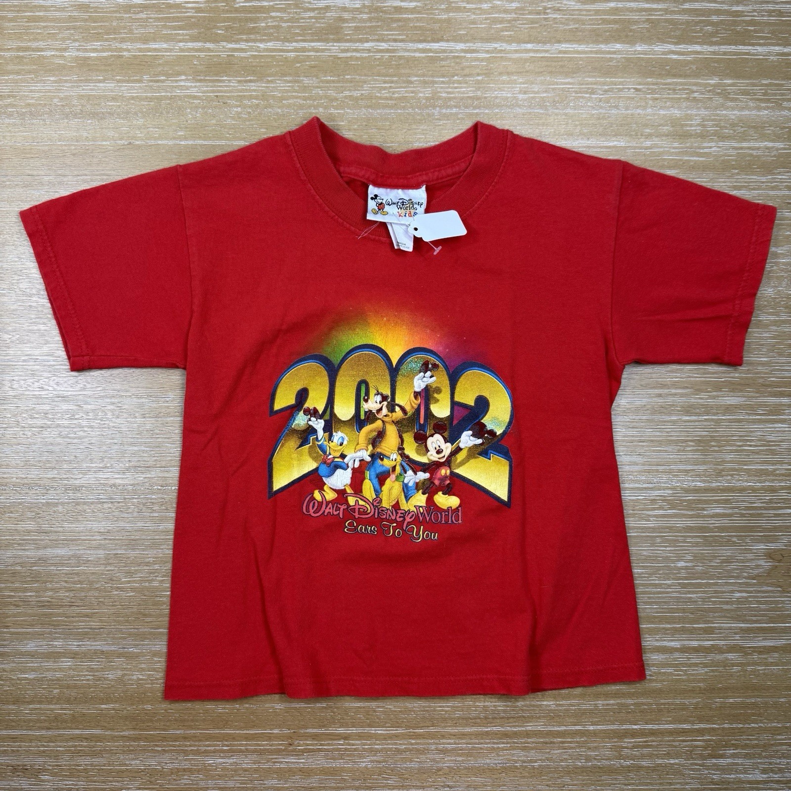 Vintage Walt Disney World Mickey Mouse Disney 2002 Red Toddler 3T Graphic Tee Vintage Walt Disney World Mickey Mouse Disney 2002 Red Toddler 3T Graphic Tee