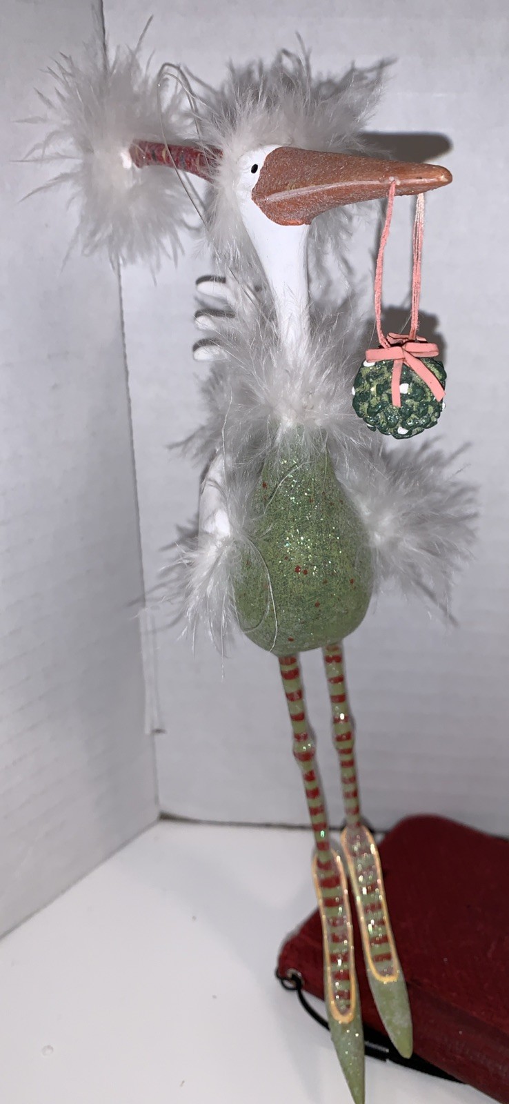Mackenzie Childs P. Brewster Dept 56 Krinkl1es 9” Tall Christmas Goose Ornament